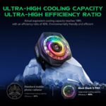 Black Shark Magnetic Phone Cooler 5 Pro - 18 Addressable RGB LEDs, Detachable Grip, APP-Controlled Thermostatic Cooling Fan for iPhone MagSafe/Android/iPad -Gaming/Streaming/Photography - Image 5