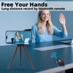 Flexible Mini Tripod for MagSafe, Portable Small Magnetic Phone Tripod with Wireless Remote for Video Recording/Vlogging/Selfie, Compatible with iPhone 16 15 14 Pro Max 13 12 Series - Image 4