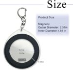 Magnetic Phone Grip Storage Keychain for Popsocket Magnetic Phone Grip Ring Holder Storage for Bag Keychain Portable for MagSafe Magnet Pop Ring Grips, Black - Image 3