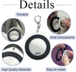 Magnetic Phone Grip Storage Keychain for Popsocket Magnetic Phone Grip Ring Holder Storage for Bag Keychain Portable for MagSafe Magnet Pop Ring Grips, Black - Image 4