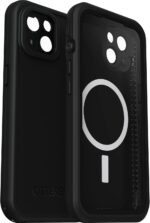 OtterBox FRĒ Series Waterproof Case with MagSafe (Designed by LifeProof) for iPhone 14 - Black - Image 5