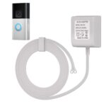 18V500mA doorbell Power Adapter Long 16.4ft Cord ，Video Doorbell Transformer,Compatible with Ring, Nest, Eufy, Wyze, Arlo Wireless Video doorbell (White) - Image 2