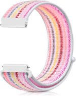 18mm Nylon Sport Quick Release Watch Bands Compatible with Garmin Venu 3S/Venu 2S/Vivoactive 4S/Vivomove 3S/Active S/Forerunner 265(42mm)/Fossil Women's Gen 6 42mm/5E 42mm/Gen 4 Sport Women Men - Image 2