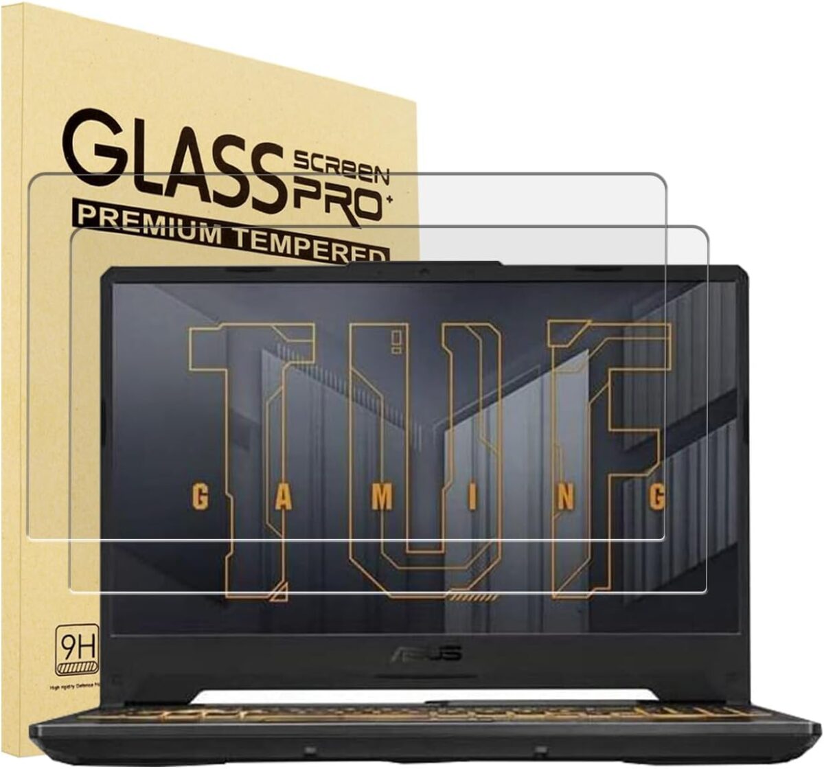 2 Pack 15.6 Inch Tempered Glass Screen Protector For ASUS TUF 15.6 Inch Gaming Laptop, ASUS VivoBook 15, ZenBook 15/ZenBook Pro 15, Rog Zephyrus G15, TUF A15 F15, 9H Hardness - Image 2