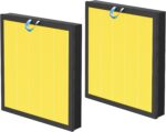 2 Pack Vital 100S Pet Care Replacement Filter for LEVOIT Vital 100S and Vital 100S-P Air Purifier, 3-In-1 Filter, Efficiency Activated Carbon for Pets, Dust, Pollen, Vital 100S-RF-PA, Yellow - Image 2