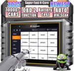 2025 FOXWELL Scanner NT706 OBD2 Scanner Diagnostic Tool with Check Engine/ABS/SRS(Airbag Scanner)/Transmission,Accurate Code Readers & Scan Tools with Battery Test, Free Update, English/Spanish Ver. - Image 2