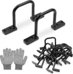 24 Pcs Cable Management D Ring - 2 Inch D Ring Aluminum Cable Distribution Ring for Sorting Out Electric Cables - Black - Image 2