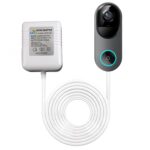 24V 500MA Doorbell Transformer, AC Adapter,16.4ft Doorbell Power Supply,Ring Doorbell Transformer for Ring Wired, for Power Cable Compatible with Ring, Nest, Wyze, and Eufy Doorbells (White) - Image 2
