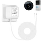 24V Video Doorbell Power Adapter, Power Supply Transformer for Ring, Nest, Eufy, Arlo Doorbell, 26.2 FT, White –Pure Copper Enameled Wire Manufaturing - Image 2