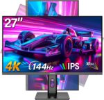 27 inch 4K Gaming Monitor 120Hz, PC Computer Monitors UHD 3840 x 2160p, IPS Screen for Home & Office, Support HDMI 2.0 (4K@60Hz), DP 1.4 - Image 2
