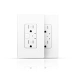 2Pack Smart Wall Outlet, Electrical in-Wall Outlet with Individually Controlled, 15A Tamper Resistant Receptacle, Work with Google Home & Alexa, White, ETL&FCC Certified, 2.4G WiFi Only - Image 2