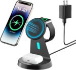 3 in 1 Charging Station Compatible with Magsafe Charger Wireless Charging Station for iPhone 16 15 14 13 12 Series Wireless Charger Stand for AirPods Wireless Charging Stand for iWatch Series - Image 2