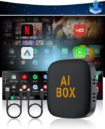 5 in 1 Wireless CarPlay Adapter and Android Auto Adapter Support Netflix/YouTube - CarPlay Ai Box Convert CarPlay Dongle TF Card/U Disk Magic Link for OEM Wired CarPlay/Android Auto Cars - Image 2