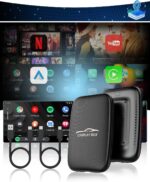 5 in 1 Wireless CarPlay Adapter with Netflix YouTube, 2025 New Carplay Wireless & Android Auto Adapter Converts Wired to Wireless Carplay Dongle Magic CarPlay Ai Box Streaming Video for iPhone/Android - Image 2