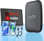 5 in 1 Wireless Carplay & Android Auto Wireless Adapter - 2025 Upgrade Magic CarPlay Ai Box Streaming Video Fits Netflix/YouTube/TF Card, CarPlay Wireless Adapter for Wired CarPlay/Android Auto Cars - Image 2