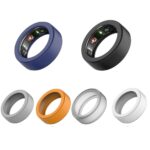 6 Pack Silicone Ring Cover Compatible with Oura Ring Protector, Elastic Ring Cover for Oura Ring Gen 3 for Working Out Women Men(Black+Blue+White+Grey+Orange+Transparent, (L (12/13/14)) - Image 2