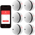 6-Pack Smart Smoke Detector with 10-Year Battery(Replaceable),Wi-Fi Smoke Detector with Smart Life App Notifications,Mini Size Fire Alarm for Home,RV,Easy Install - Image 2