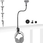 AceTaken Brio 101 Webcam Clamp Stand, 24-inch Rotating Magnetic Mount Holder with Headphone Hook Compatible with Logitech Brio 100 101,301 300,500,Brio 4K,C270,C310 webcams - Image 2