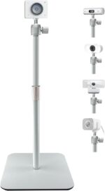 AceTaken White Webcam Stand for Logitech Brio 500,StreamCam,Lenovo,Elgato Neo Webcams - Image 2