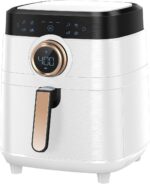 Air Fryer, ALLCOOL Airfryer Oven 8QT Large Air Fryer 1700W 8-in-1 with Touch Screen Air Fryers Dishwasher Safe Nonstick Tray Freidora de Aire 32 Recipes BPA & PFOA Free White Air Fryer - Image 2