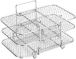 Air Fryer Accessories，Upgrade Air Fryer Rack-Air Fryer Three Stackable Racks for Gowise Phillips USA Cozyna Ninjia Airfryer,Air Fryer Rack Fit all - Image 2