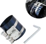 Ajxn 1 PC Automotive Piston Ring Installation Tool, 2.08"-6.88" Anti-reverse Bending Resistant Spring Gear Adjustable Ratchet Piston Ring Opening Clip, Maintenance Accessory, for Most Cars (Blue) - Image 2