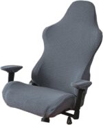 Alipis Gaming Chair Cover Full Protection Seat Cover Easy Install/Remove Deep Grey - Image 2