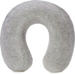 Amazon Basics Memory Foam Semicircular Neck Pillow, Grey - Image 2