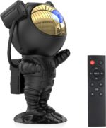 Astronaut Star Projector Galaxy Light with Timer and Remote Control, 360° Adjustable Starry Night Light Projector for Baby/Kids/Adults/Bedroom/Party/Home Decor/Game Room (Black) - Image 2