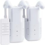 Automatic Curtain Opener 2 Pcs: Electronic Motorized Closer Device Self-Opening Remote, 20kg Load & 6-Month Battery for Roman Rod/T/U/Grommet Track (No Drill, 25dB, Smart Home/Office/Indoor) - Image 2