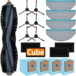 BBT BAMBOOST Replacement Accessories for YEEDI Cube Robot Vacuum Cleaner, Brushes, Roller Brush, Dust Bag, HEPA Filter, Mop Pad Kits(19 Pack) - Image 2