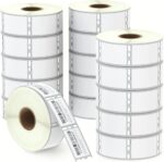 BETCKEY - Compatible DYMO 30347 (1" x 1-1/2") Book Spine Labels - Compatible with DYMO Labelwriter 450, 4XL, NOT FIT 550 & 5XL [16 Rolls/12000 Labels] - Image 2