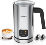 BIZEWO Milk Frother Electric, Warm and Cold Milk Steamer, 4 IN 1 Automatic Milk Warmer Stainless Steel with Touch Screen for Coffee, Latte, Macchiato, Cappuccino, Hot Chocolate - Image 2