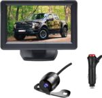 Backup Camera with Monitor Back up Camera System for Car Truck Reverse Camera Plug and Play Waterproof Rear View with 4.3’’ Monitor Safe Parking with 23-feet Power Cable - Image 2