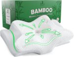 Bamboo Rayon Cervical Neck Pillow for Neck Pain Relief - Memory Foam Ergonomic Pillow for Sleeping, Adjustable Orthopedic Contour Neck & Shoulder Support Cooling Pillow - Back and Side Sleepers - Image 2