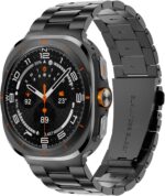 Band Compatible with Samsung Galaxy Watch Ultra 47mm(2024),Metal Stainless Steel Bands Strap Men Women,NOT for Galaxy Watch 7 6 5 4 Band 40mm 44mm 45mm/Watch 6 4 Classic 42mm 46mm 43mm 47mm - Image 2