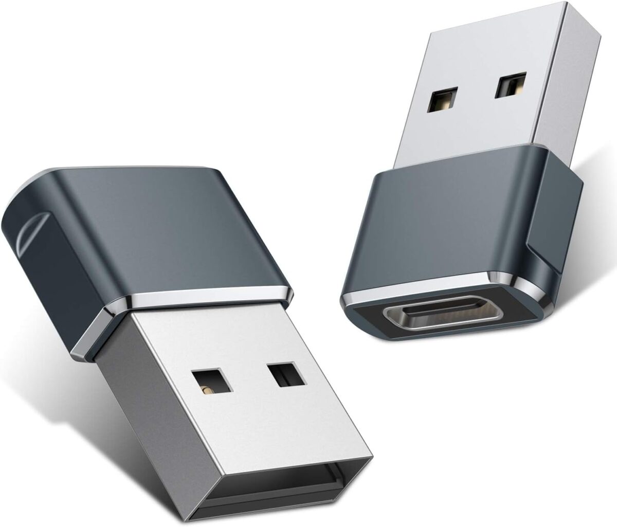 Basesailor USB to USB C Adapter for iPhone 16 Charger 2Pack,USBC Female to A Male OTG Type C Converter for Apple Watch Ultra iWatch 7 8 9 10,iPhone 15 14 13 Plus Pro Max,AirPods,iPad,Car,Samsung S24 - Image 2
