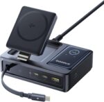 Baseus Nomos 5-in-1 Charging Station 140W, Qi2 Certified 15W Magnetic Wireless Charger with 100W Retractable Cable, GaN Fast USB C Desktop Charger for Magsafe, iPhone 16/15 Pro Max, MacBook Pro - Image 2
