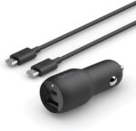 Belkin 37W Dual Port Fast Car Charger with 3.3ft USB-C Cable Included, USB-C 25W PPS Port and USB-A 12W Port for Galaxy S23, S23+, Ultra, Note20, iPhone 14, 13, 12, 11, Pro, Max, Mini and More - Image 2
