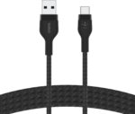 Belkin BoostCharge Pro Flex Braided USB-C to USB-A (2M/6.6ft) Fast Charging Cable USB-IF Certified for iPhone 16, iPhone 16 Pro, iPad Pro, Galaxy S25, S24, Pixel, Nintendo Switch 2 & More - Black - Image 2