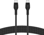 Belkin BoostCharge Pro Flex Braided USB-C to USB-C Charger Cable (2M/6.6ft), USB-IF Fast Charging Cable for iPhone 16 Series, Macbook Pro, iPad Pro, Galaxy S25, S24, Nintendo Switch 2 & More - Black - Image 2