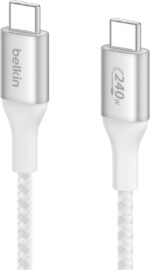 Belkin BoostCharge USB-C to USB-C Power Cable (1M/3.3ft) Fast Charging Cable 240W Power Delivery USB-IF for MacBook Pro, iPad, iPhone 16 Series, Galaxy S25 Series, Nintendo Switch 2 & More - White - Image 2