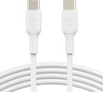 Belkin USB-C to USB-C Fast Charging Cable (2M/6.6ft) for iPhone 16, iPhone 16 Pro, iPhone 16 Pro Max, Galaxy S25, S24, Note, Pixel, iPad Pro, Nintendo Switch 2, Carplay & More - White - Image 2