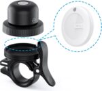 Bike Bell for Apple AirTag, MiTag Bluetooth Tracker Included, Bicycle Bell Hidden Mount for AirTag, Waterproof Anti-Theft Holder for GPS Tracker - Image 2