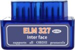 Blue ELM327 OBD2 Bluetooth Scanner | Real-Time Car Diagnostic Tool |Daily Maintenance, Check Engine Light Fix & Professional Repairs | 1996+ Vehicle Compatibility (OBD2/EOBD) | 1 Pack (Blue) - Image 2