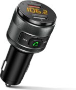 Bluetooth 5.3 FM Transmitter for Car, 3.0 Wireless Bluetooth FM Radio Adapter Music Player FM Transmitter/Car Kit with Hands-Free Calling and 2 USB Ports Charger Support USB Drive - Image 2
