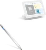 BoxWave Stylus Pen Compatible with Google Nest Hub (2nd Gen) - AccuPoint Active Stylus, Electronic Stylus with Ultra Fine Tip - Metallic Silver - Image 2