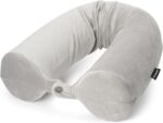 Brookstone Free Form Travel Pillow - Lightweight Flexible Memory Foam Travel Neck Pillow for Sleeping, Car, Airplane & Travel Support, Grey - Image 2