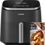 COSORI Air Fryer 9-in-1, Compact & Large 6-Qt, Fast Turbo Modes, 90–450°F Precise Heat for Even Results, Up to 95% Less Oil*, Roast, Bake, Dry, Reheat, Frozen, Broil, Proof, 120V, TurboBlaze, Grey - Image 2
