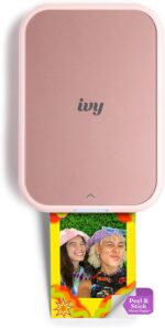 Canon Ivy 2 Mini Photo Printer, Print from Compatible iOS & Android Devices, Sticky-Back Prints, Blush Pink - Image 2